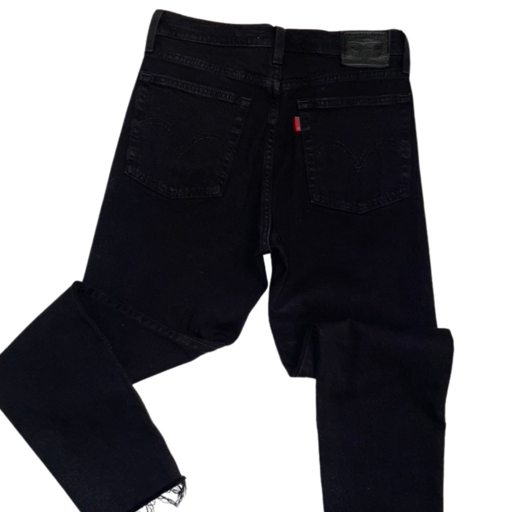 Levi's Wedgie Black Distressed Jeans Sz 26